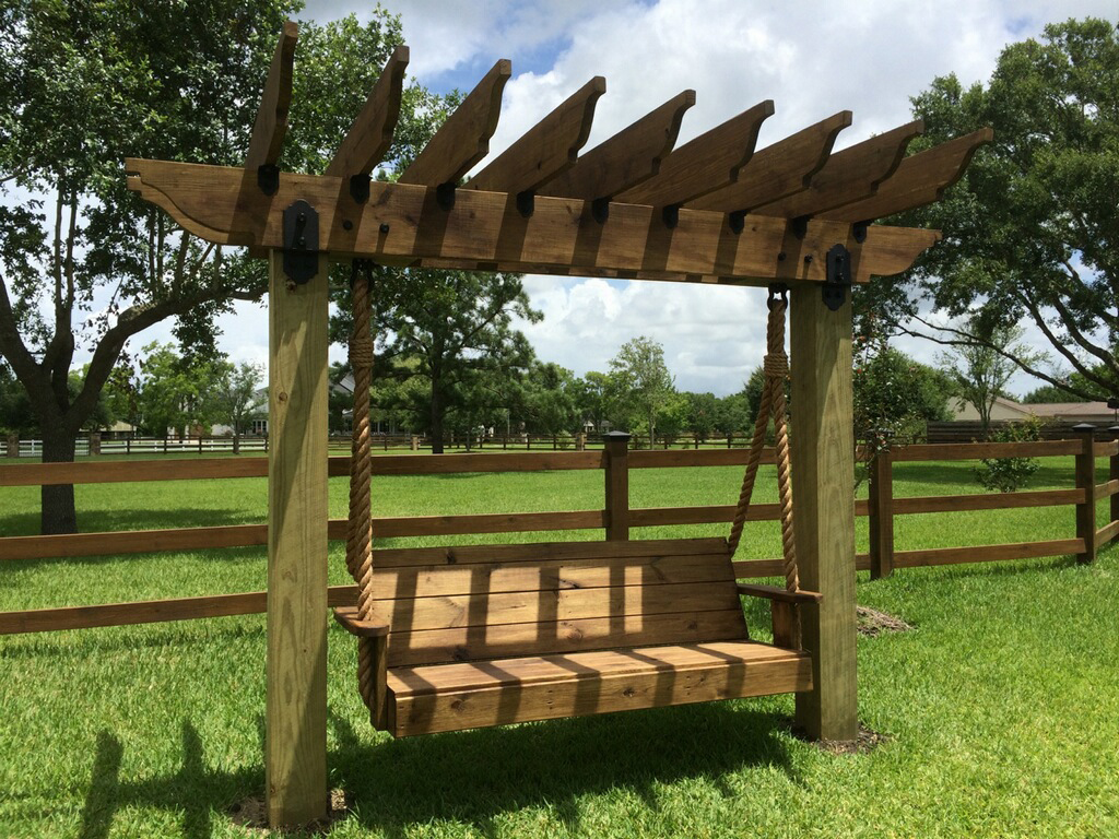 Swing Pergola with 6x6 Posts - DIY Project